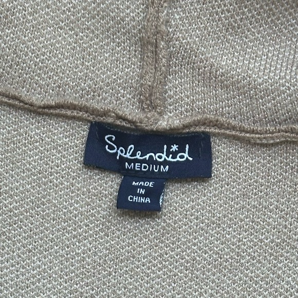 Splendid Tan and White Star Cardigan - Picture 6 of 10